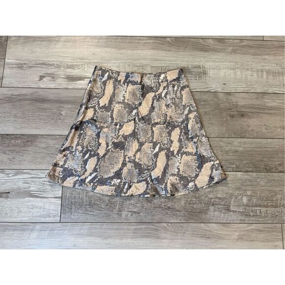 H&M snake skin print, miniskirt size S - Picture 2 of 9